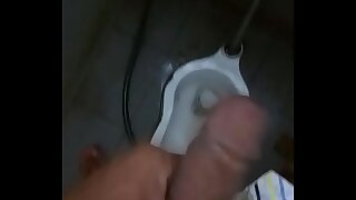 indian young brother masturbating in a toilet