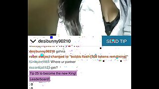 sexy indian girls pressing boobs