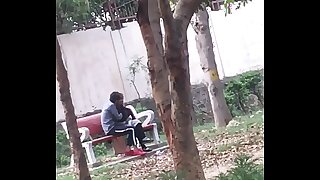 Indian couple kissing
