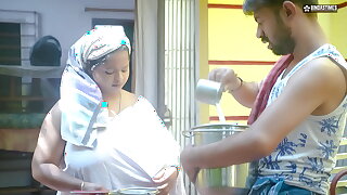 Desi indian Milk Man Fucks Bhabhi ji After Seeing Her Huge Milky Boobs ( Hindi Audio )