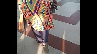 Big Indian aunty ass walking